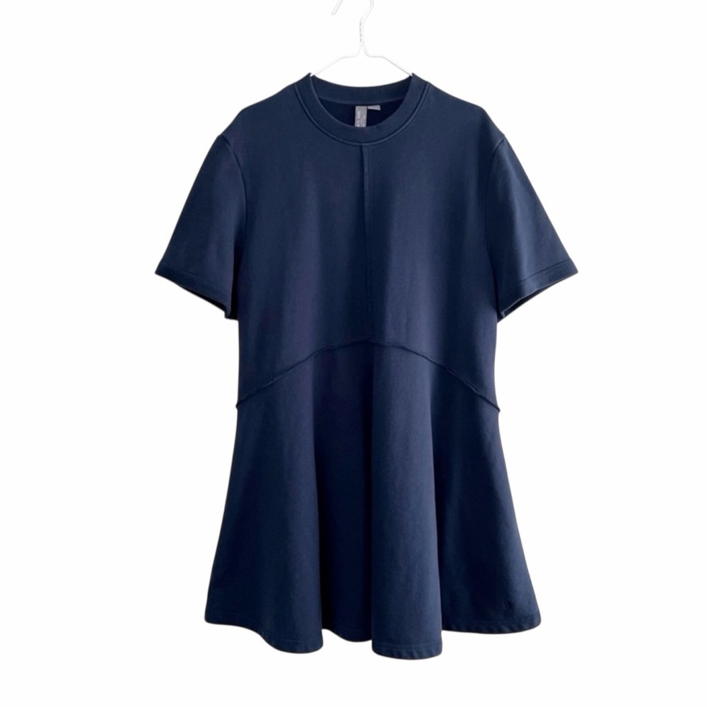 Sweaty Betty Revive T-Shirt Cotton Swing Short Sleeve Navy Dress XL